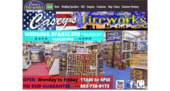 Desktop Screenshot of caseysfireworks.com